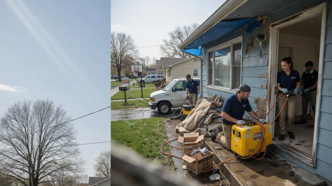 Basement Flood Cleanup in Chrisman, IL near me
